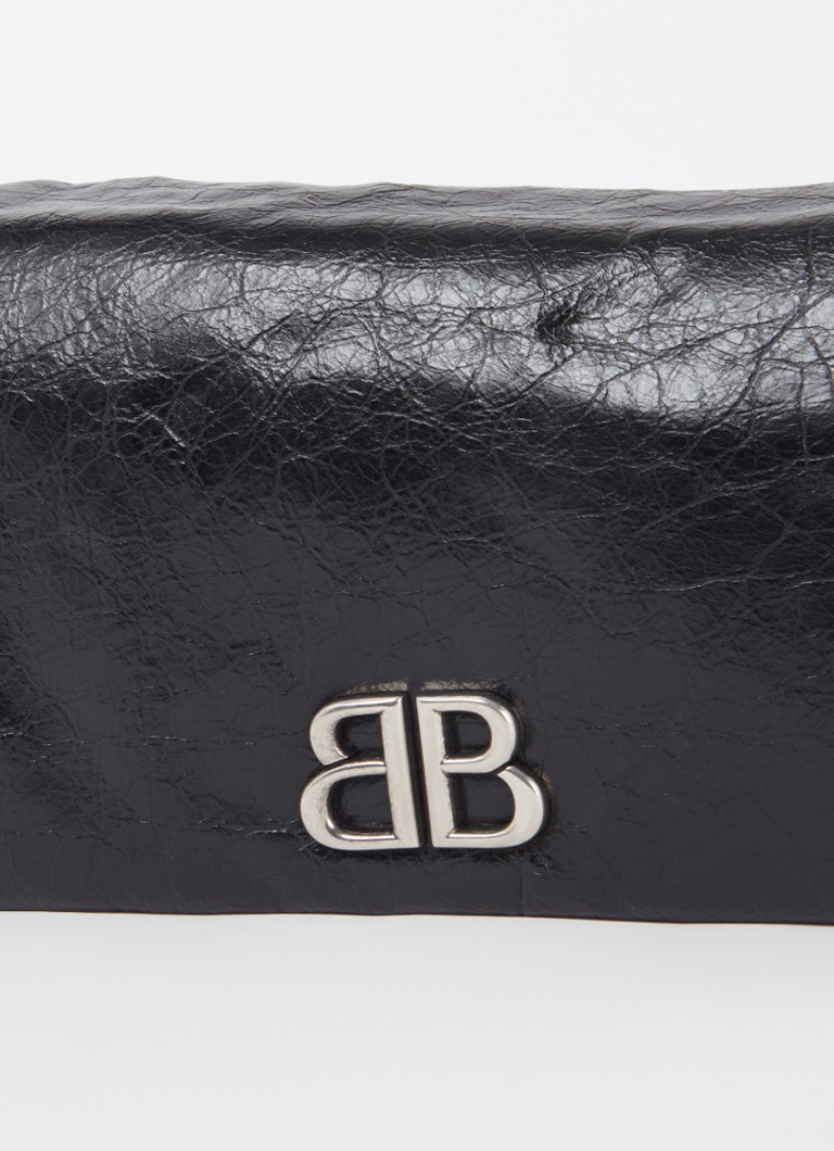 Torba na ramię Balenciaga Monaco ze skóry cielęcej
