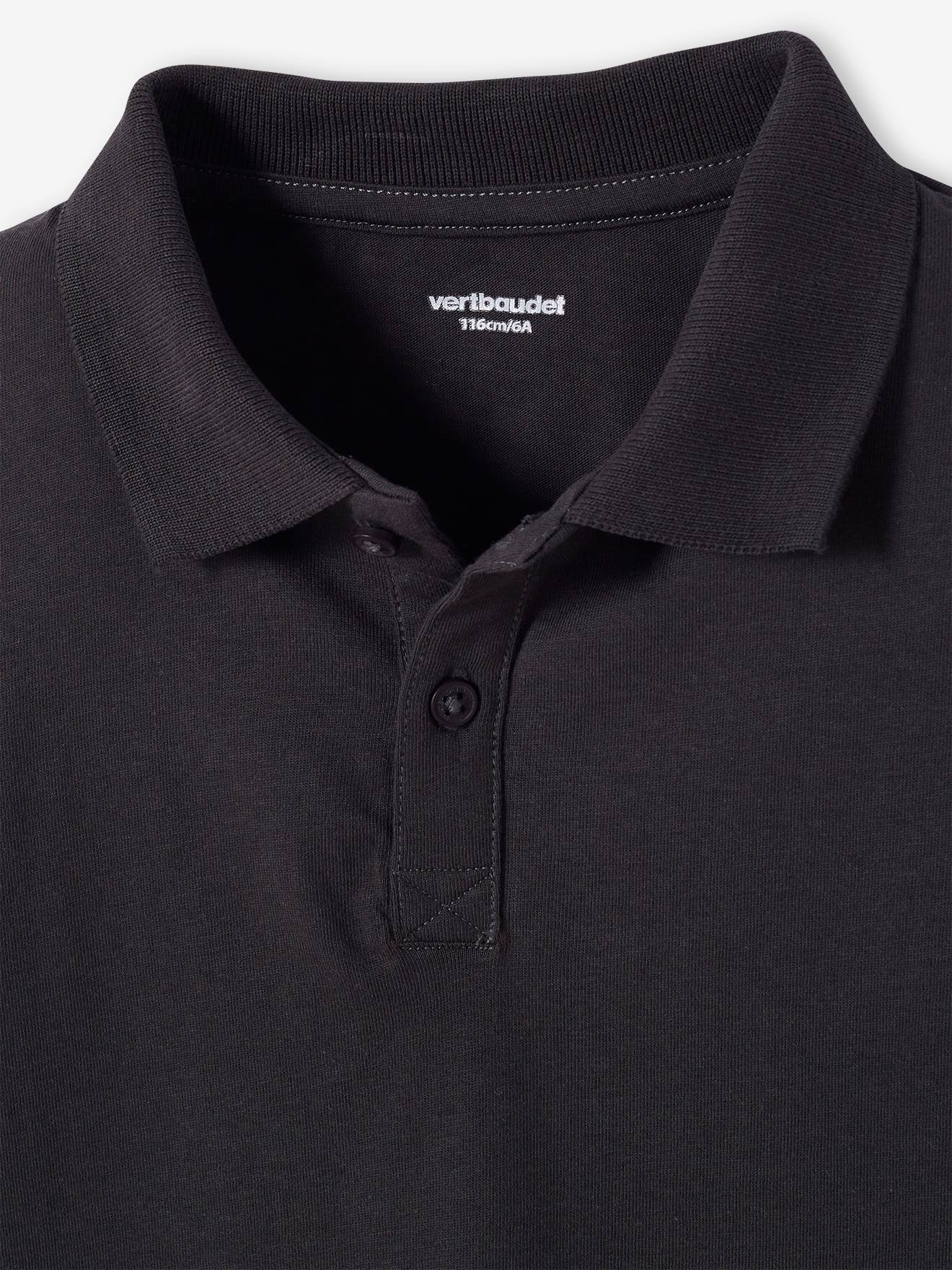 Lot de 2 polos garçon manches longues lot gris