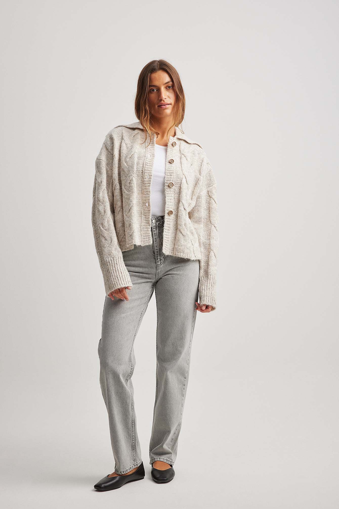 Strickcardigan mit Knöpfen