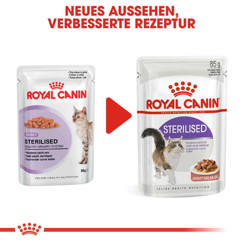 ROYAL CANIN Nassfutter ROYAL CANIN Sterilised 12x85g in Soße