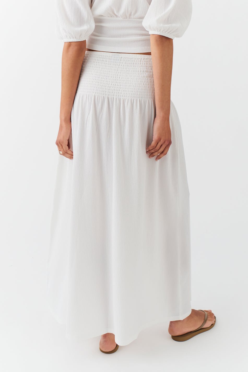 Smock maxi skirt
