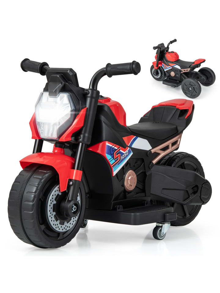 COSTWAY 2in1 Elektro Motorrad Kinder 74x38x48cm in Rot günstig kaufen onesize