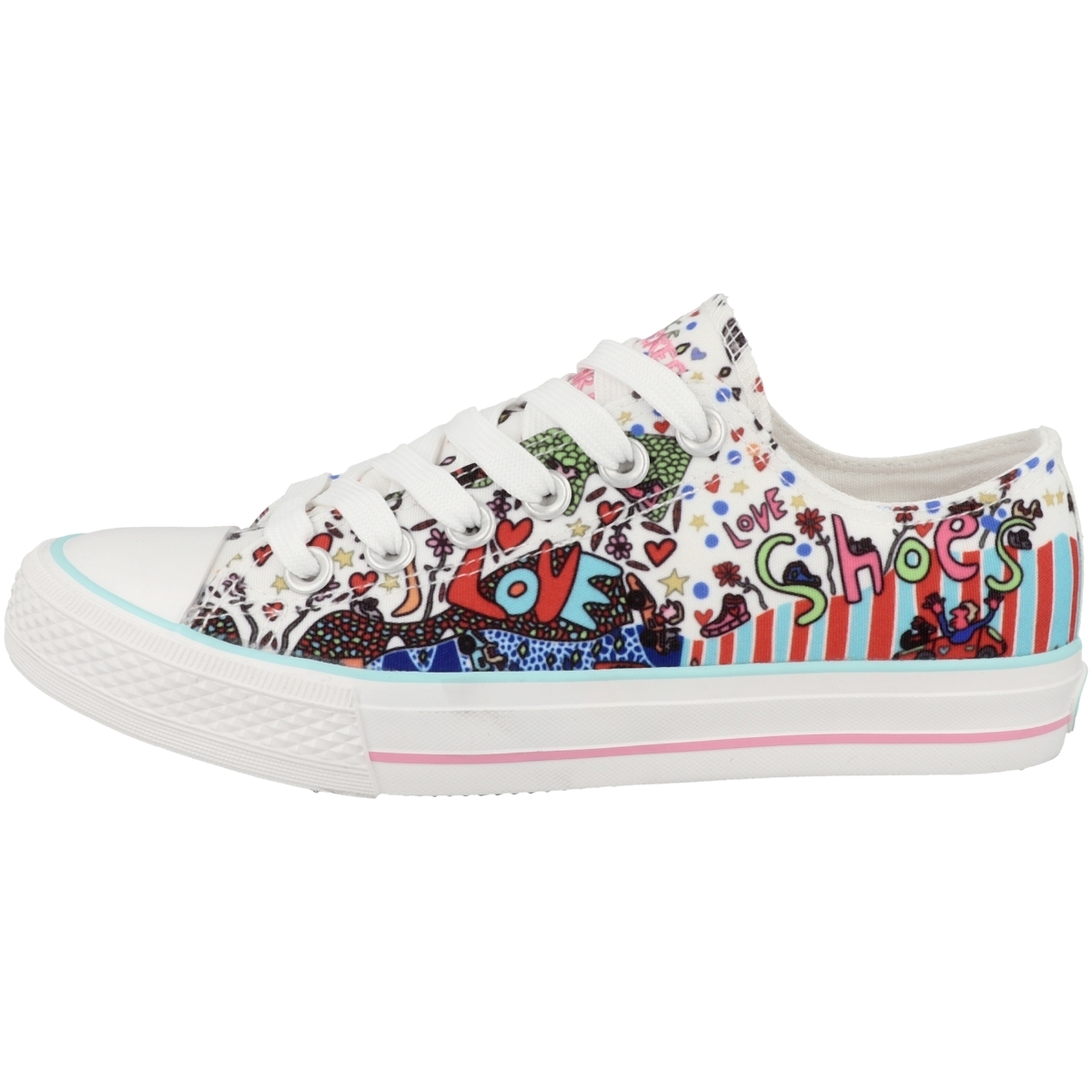 Dockers by Gerli 38AY696 X Art Limited Edition Sneaker Low weiss
