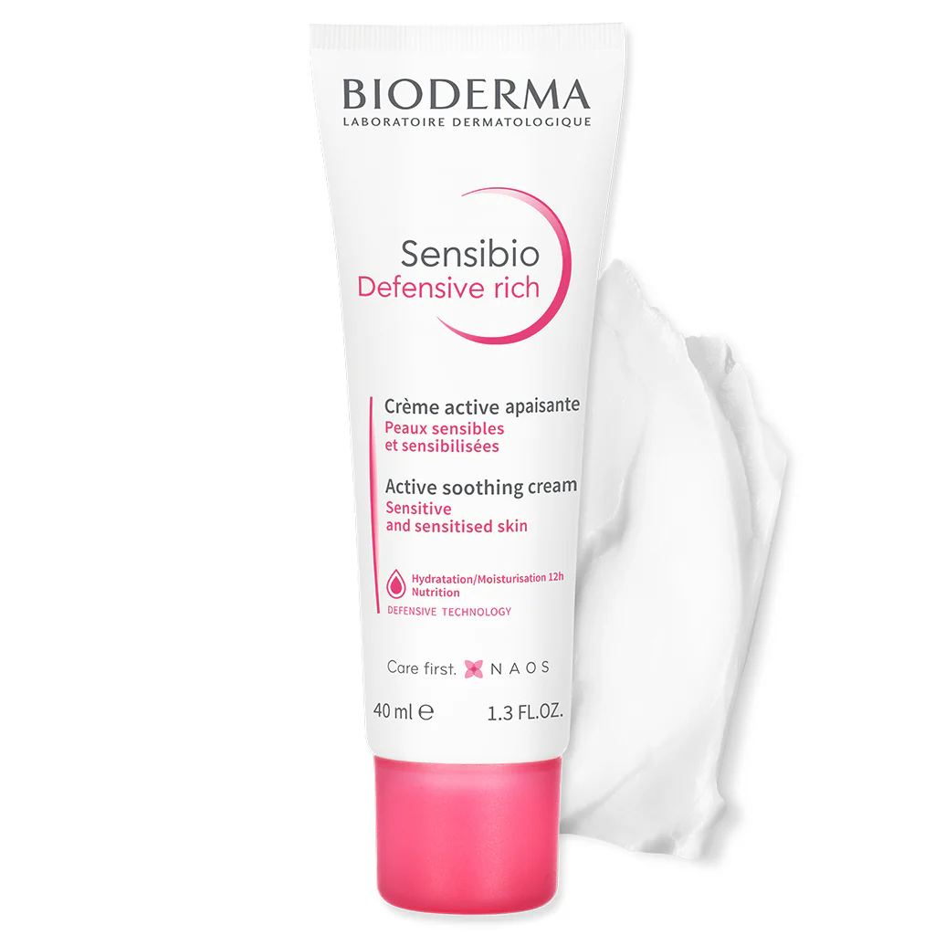 Sensibio Defensive Rich Soothing Active Cream - bohatá textúra - 24-hodinová upokojujúca starostlivosť o tvár
