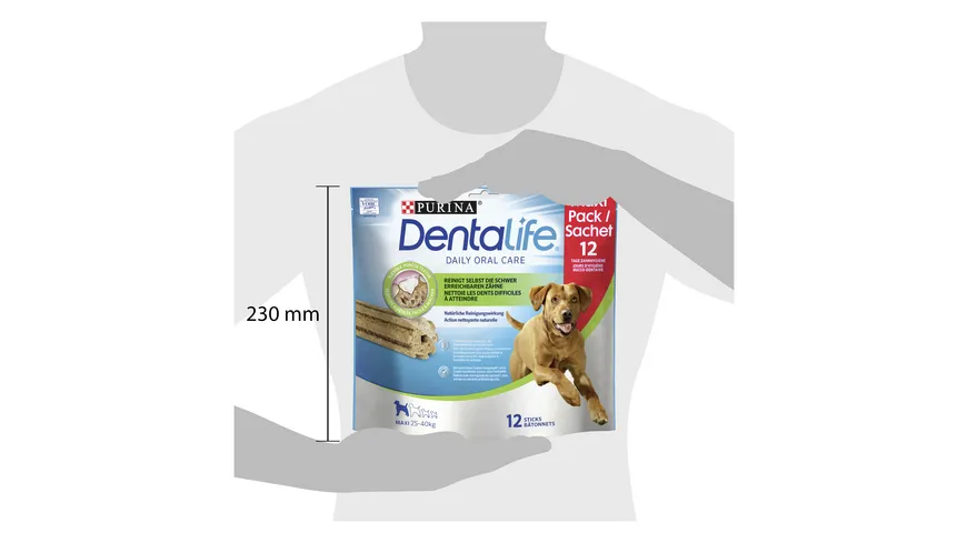 Purina DentaLife Maxi Tägliche Zahnpflege-Snacks für große Hunde