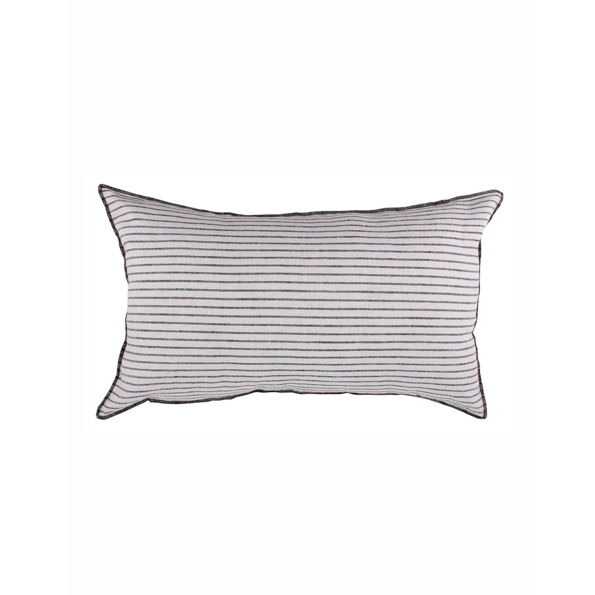 Coussin rayé rectangulaire