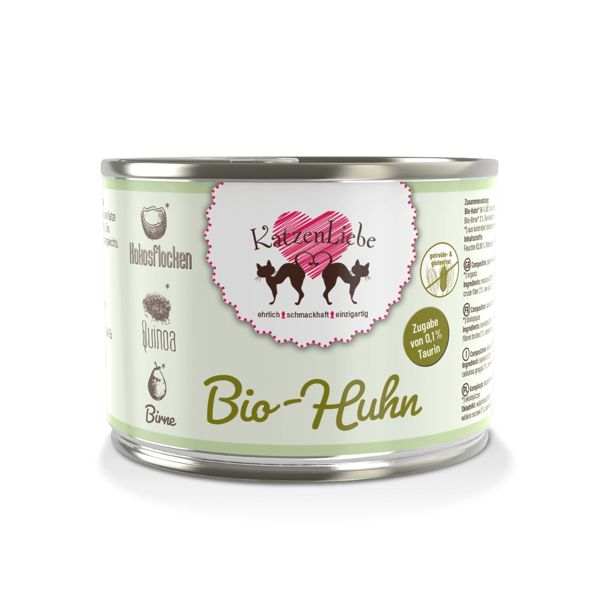 KatzenLiebe Nassfutter KatzenLiebe Adult 12x200g Bio Huhn