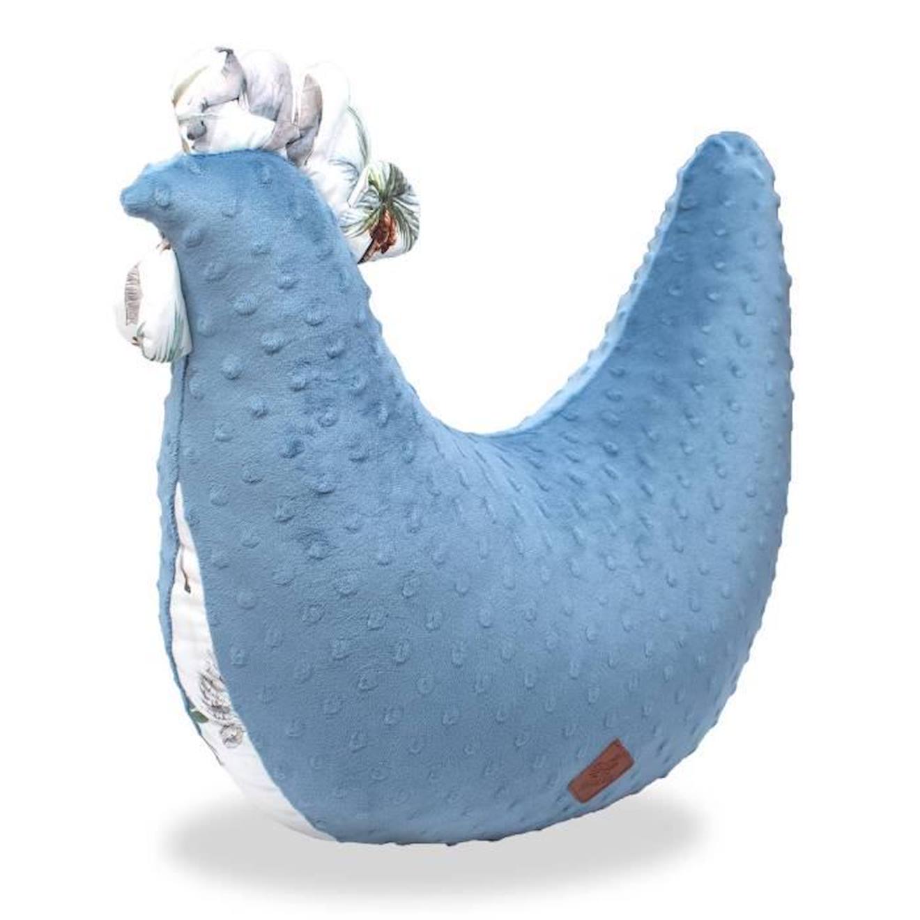 Coussin d'allaitement Poule, Safari bleu