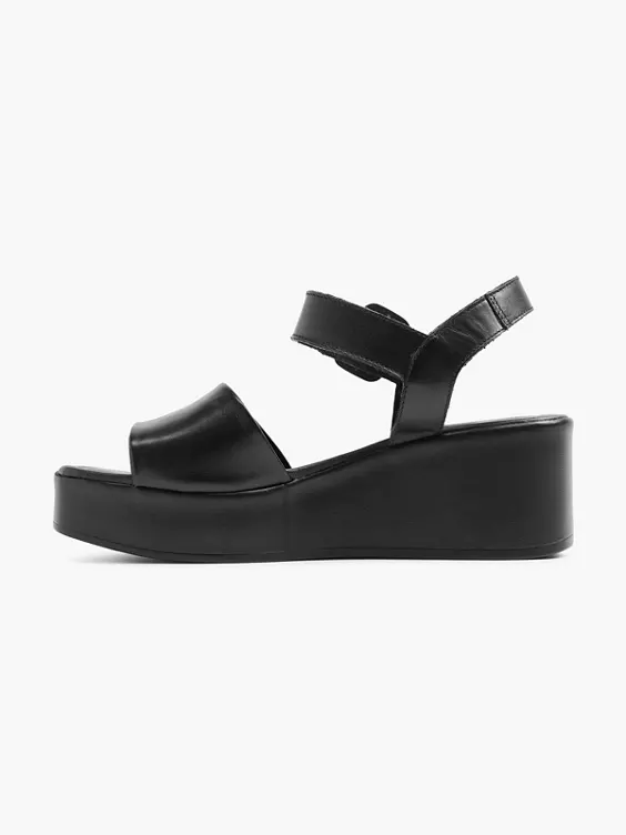 5th Avenue Leder Keilsandalette