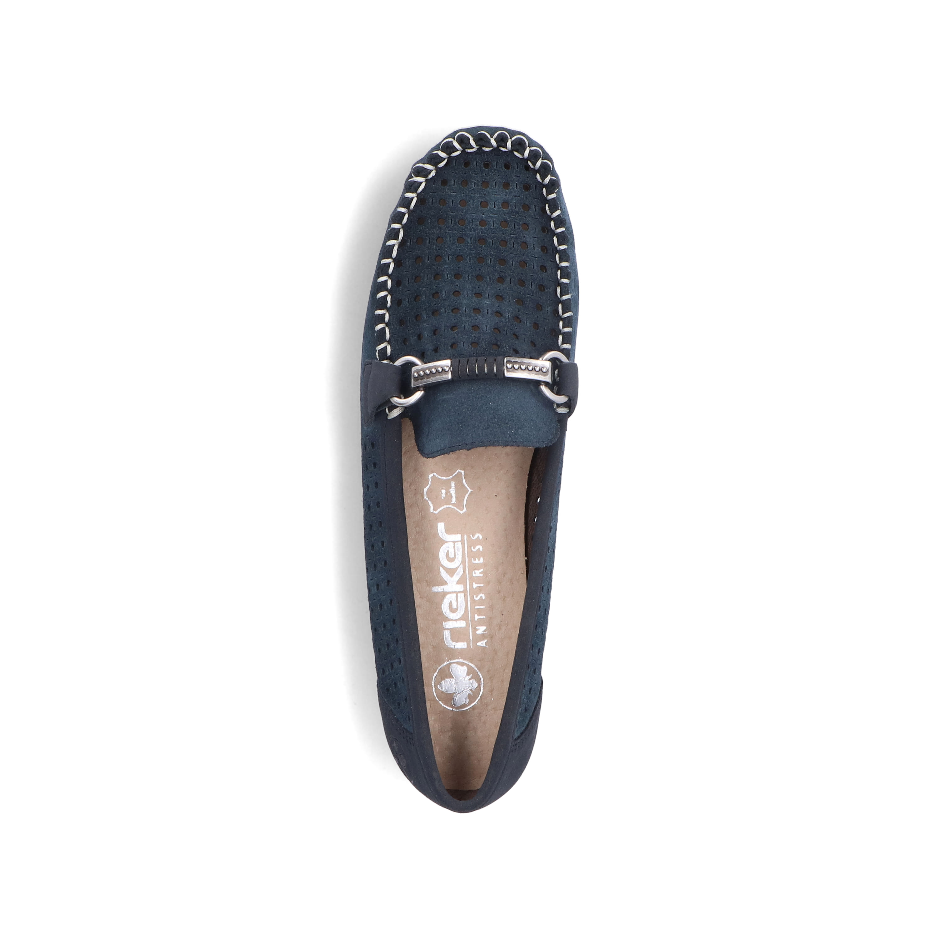 Rieker Damen Loafer schieferblau