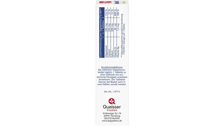 Doppelherz Magnesium 500 + Calcium + Kalium 30 Tabletten