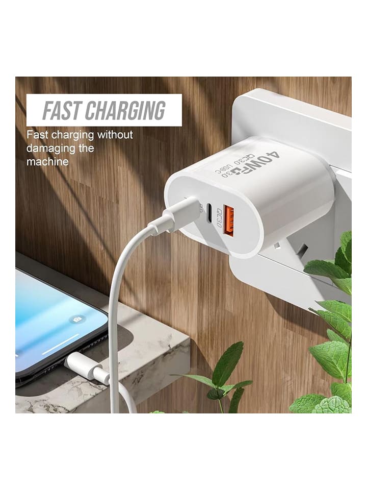 SmartCase USB-Schnellladestecker  in Weiß günstig kaufen onesize