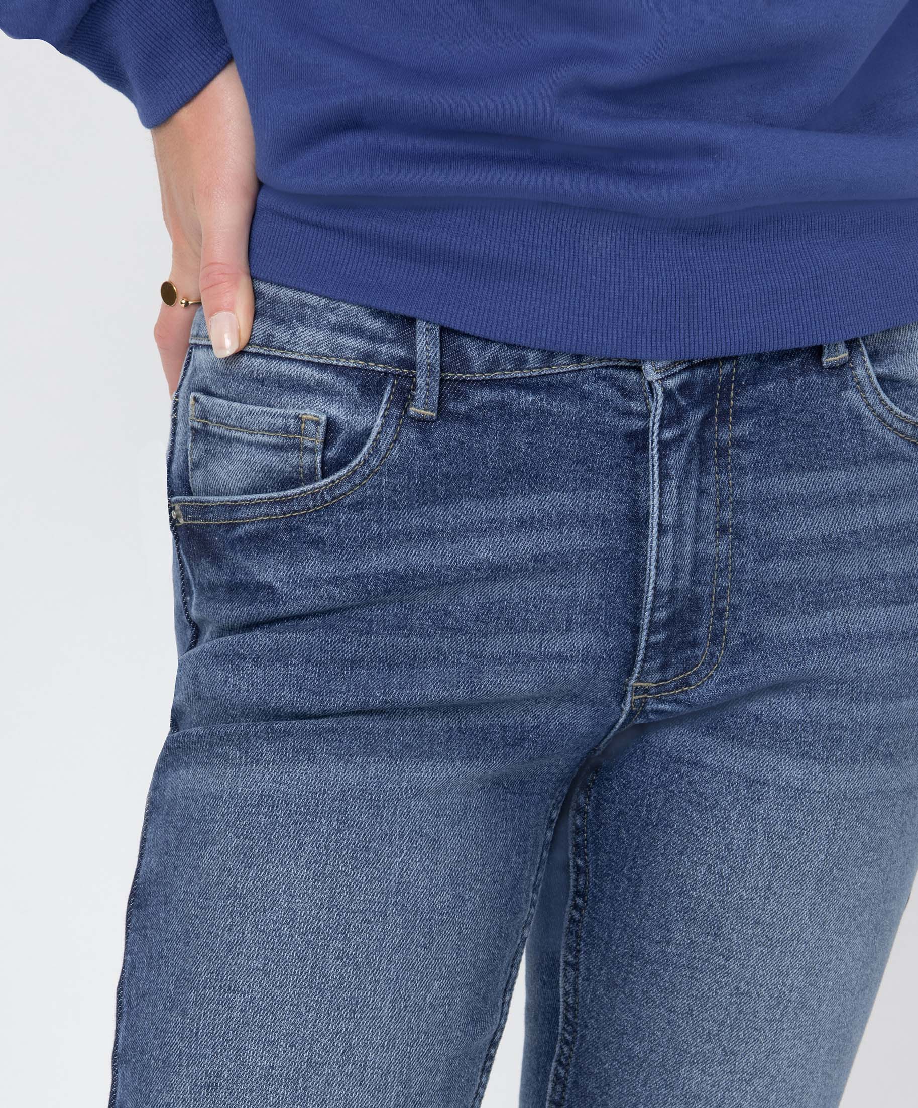 Jean femme coupe Slim coloris délavé stone | GEMO