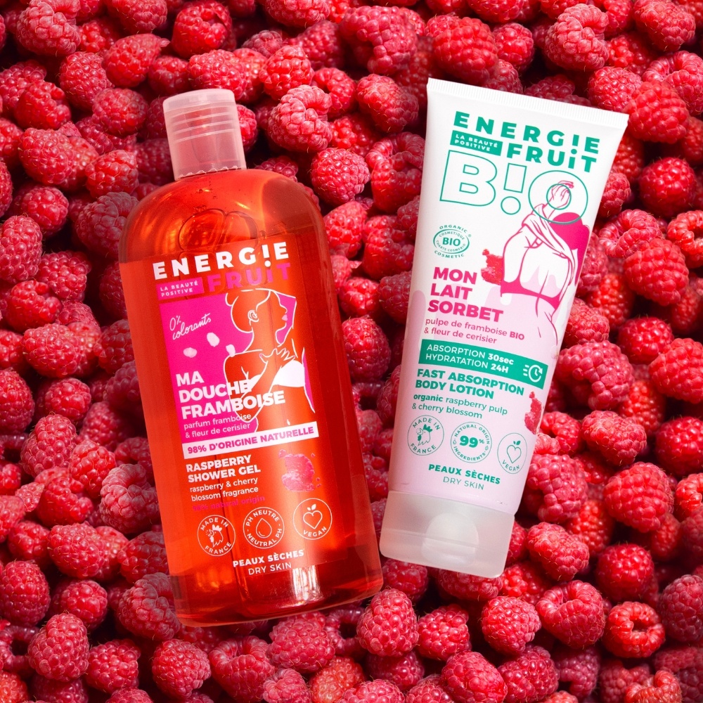 energie fruit MA DOUCHE SOIN |FRAMBOISE Gel douche pH neutre