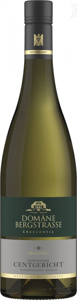 Heppenheimer Cengericht Crescentia Weissburgunder - Kloster Eberbach Domane Bergestrasse Vin Blanc●Allemagne  - Sans origine géographique 2022 75cl