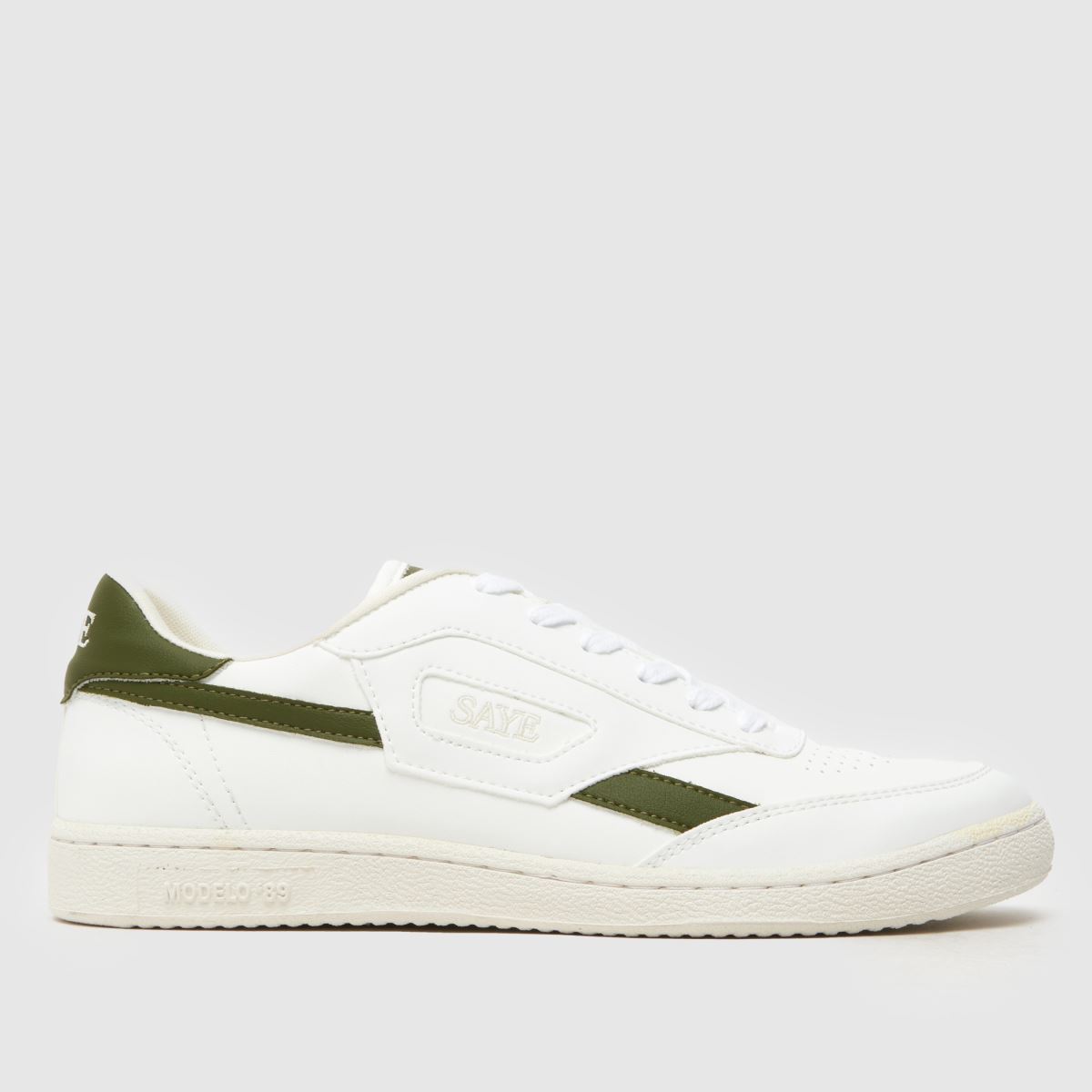 SAYE modelo 89 sneakers i vitt och grönt