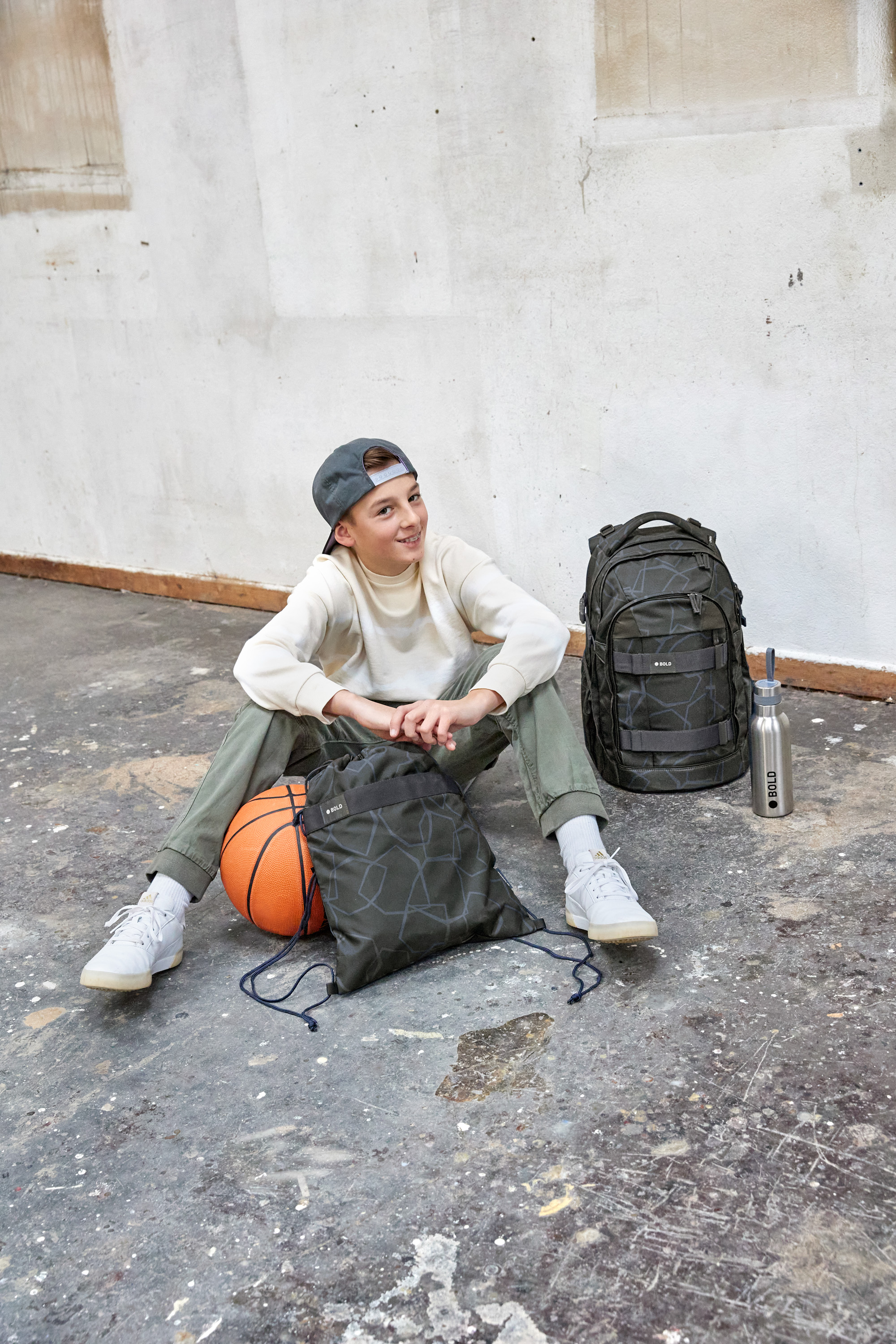 Schulrucksack - BOLD Origin Edges, Grau