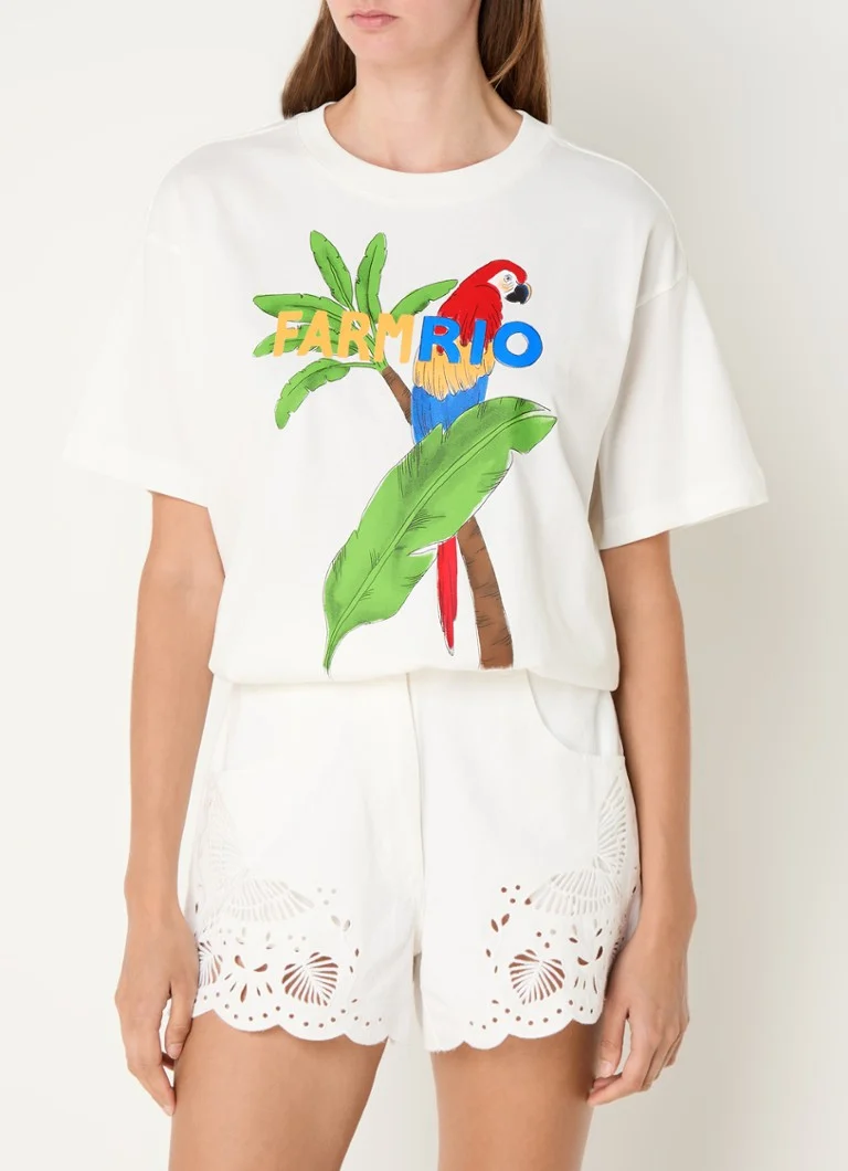 T-shirt Farm Rio con logo stampato
