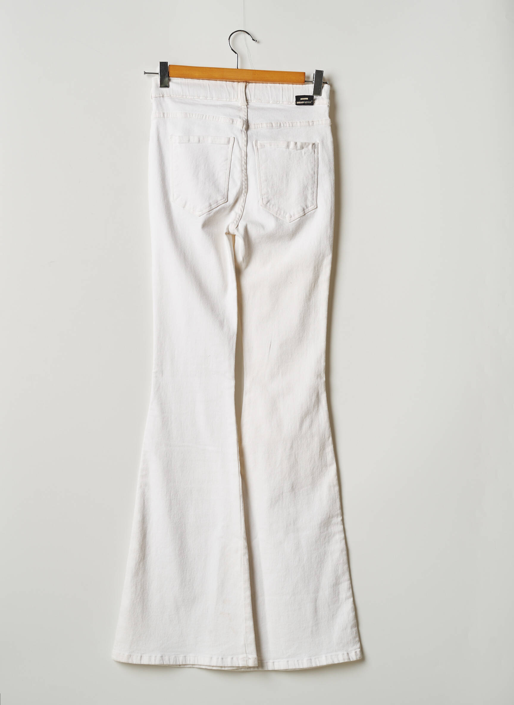 Dr Denim Jean Flare Femme couleur blanc
