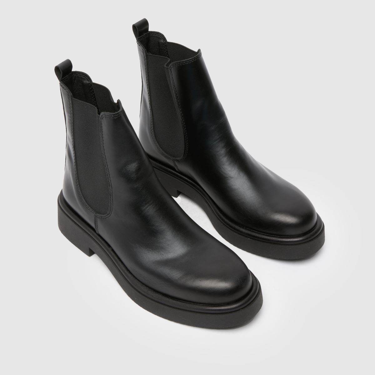 Schuh Camille – Svarta chelsea-stövlar i läder från Schuh