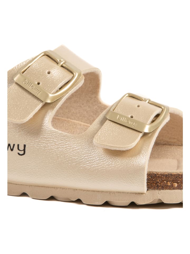 billowy Pantoletten  in gold günstig kaufen
