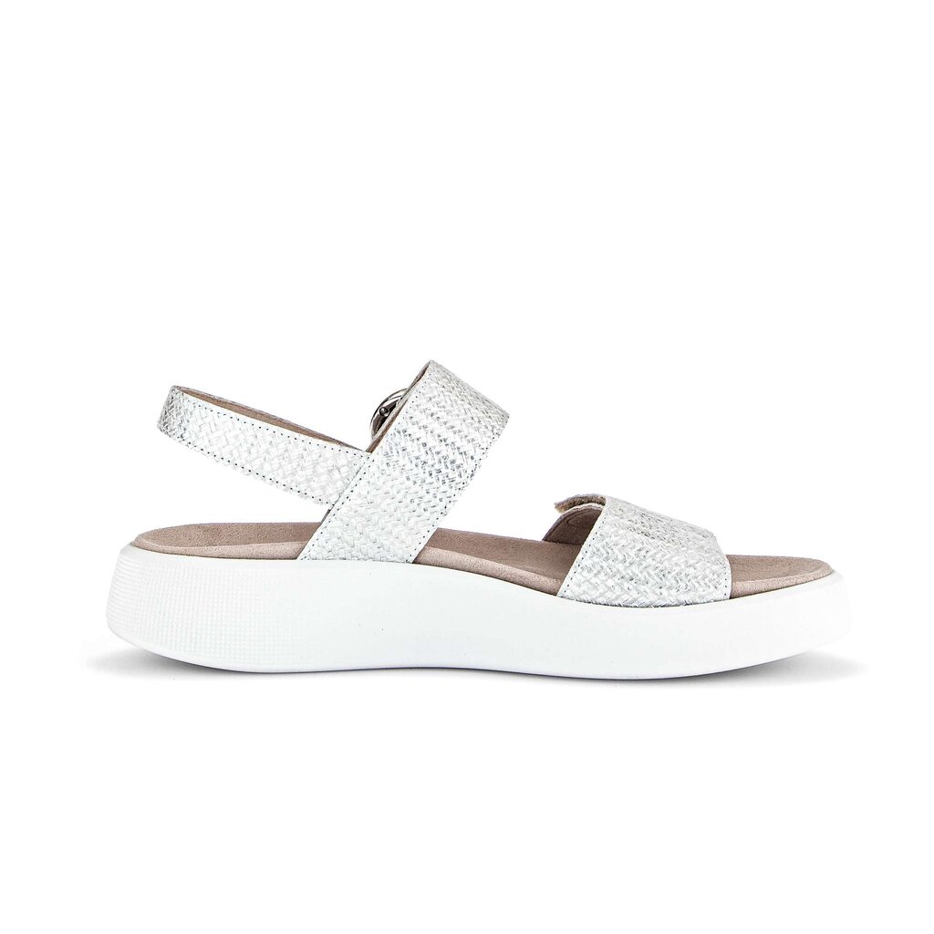 Gabor comfort Plateau Sandale silber