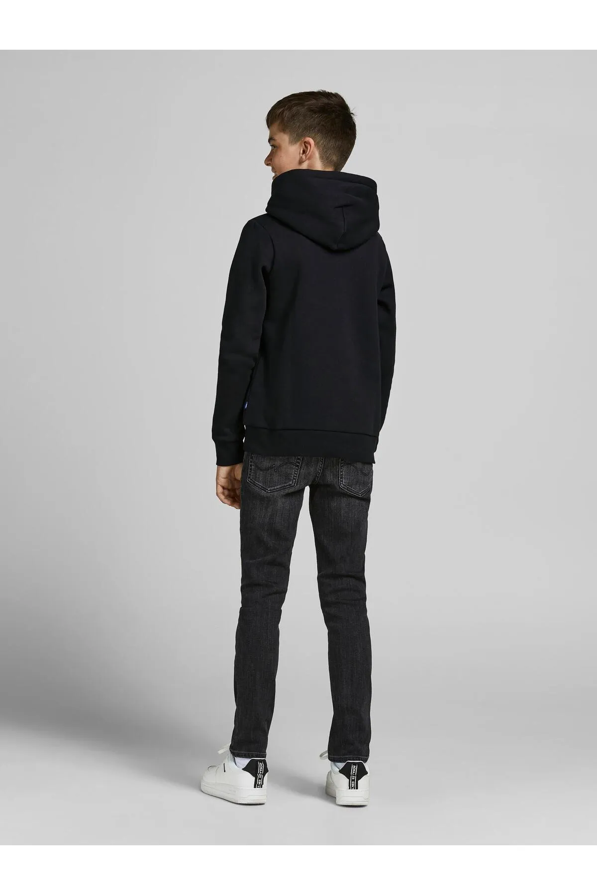 Jack & Jones  Sweatshirt Kapuzenpullover mit Kängurutasche und Logoprint