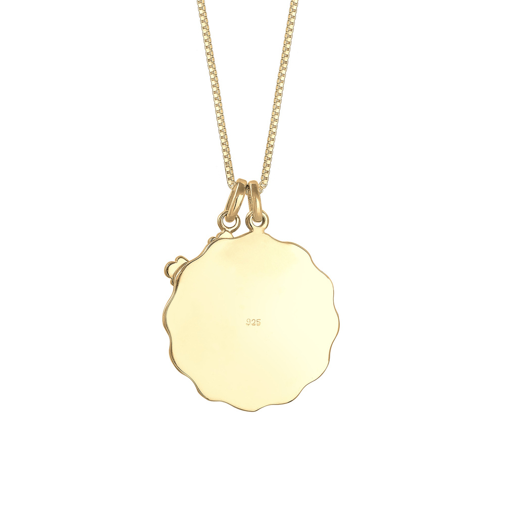 Elli Elli Collier Box Chain Antik Vintage Kreuz Zirkonia 925 Silber collier