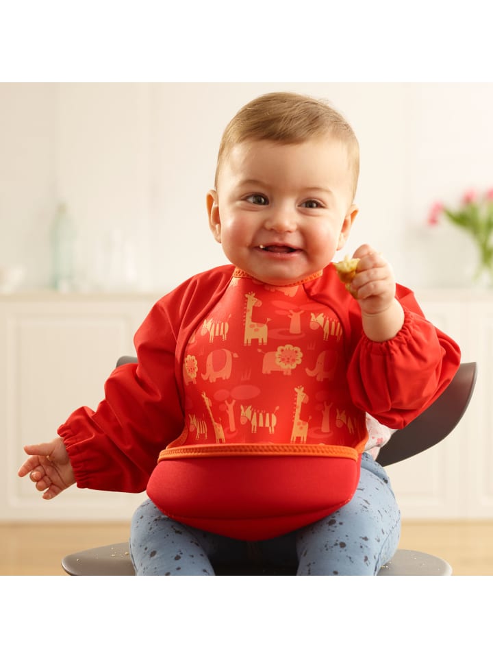 Bibetta Lätzchen mit Raglanärmeln Neopren-Lätzchen Safari günstig kaufen onesize