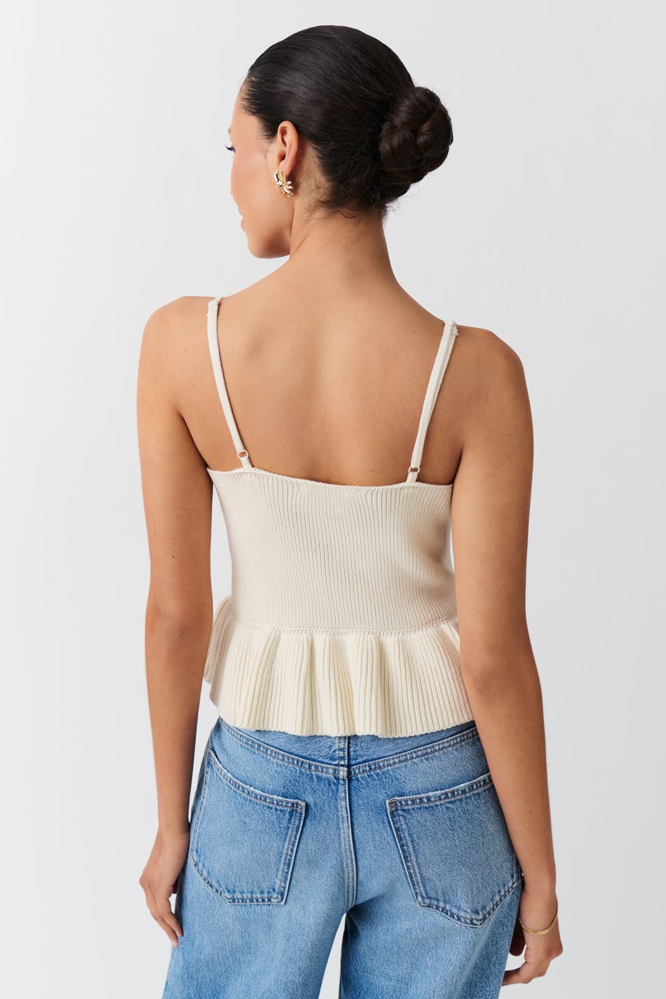 Knitted frill singlet