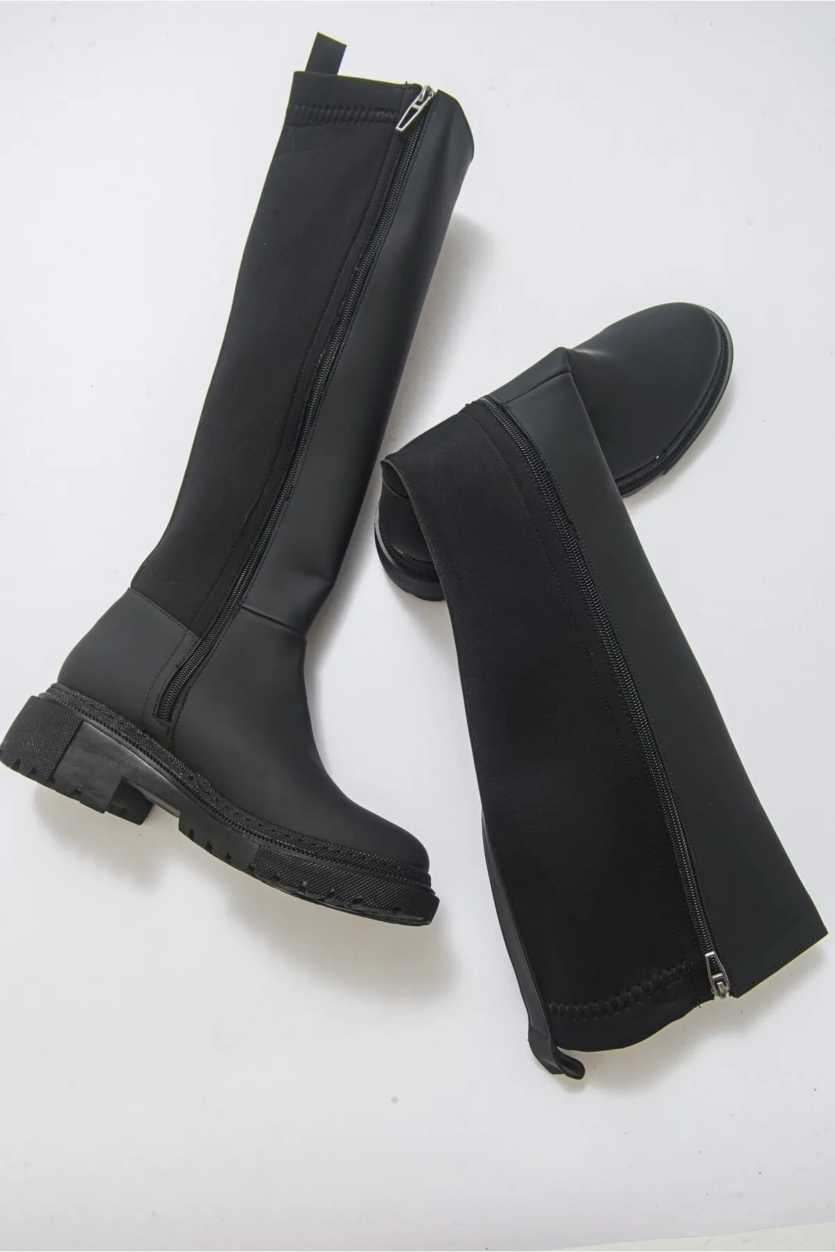 LuviShoes  Dean schwarze Damenstiefel