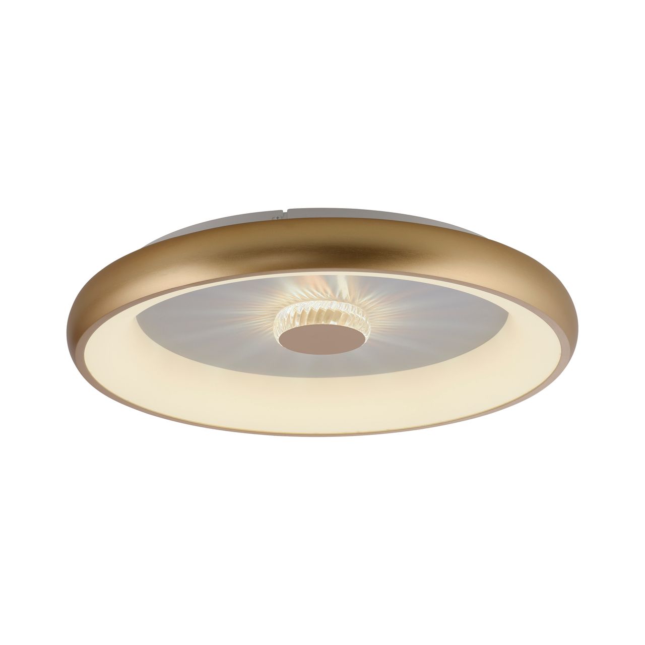 JUST LIGHT LED Deckenleuchte VERTIGO, CCT, dimmbar, Fernbedienung, Ø61,5cm, Kristall-Effekt