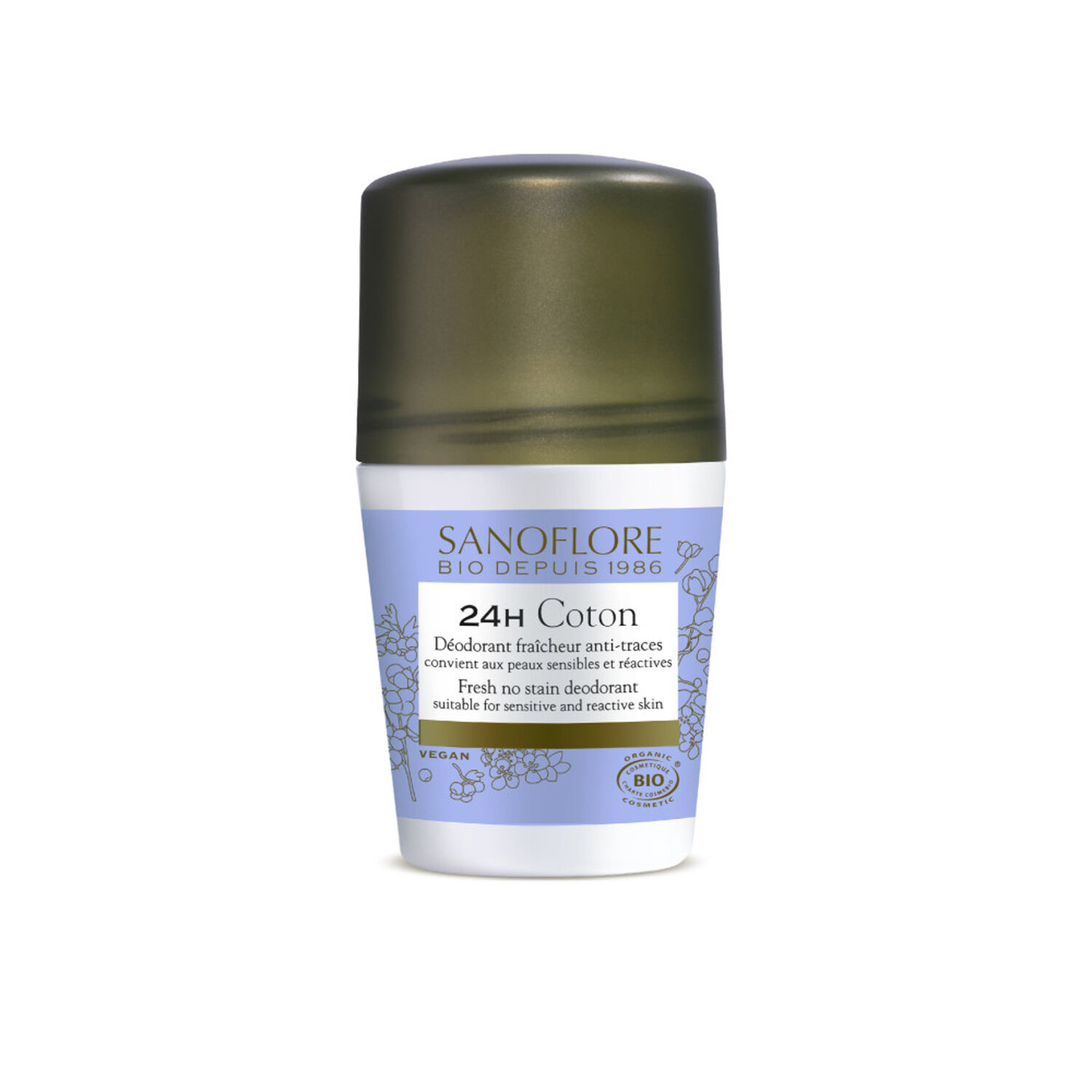 Sanoflore 24h Coton Déo Roll-On 2x50 ml