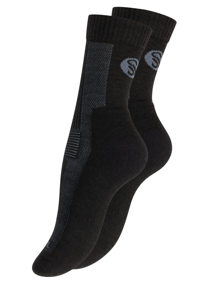 Stark Soul® Merino Outdoor Trekking Socken in schwarz günstig kaufen