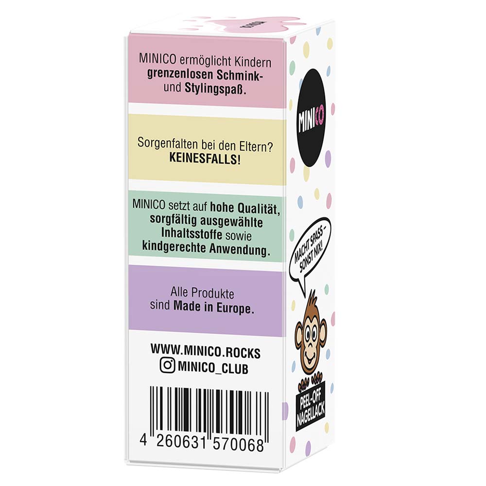 MINICO Peel-Off Nagellack 02 Rosa 4 ml