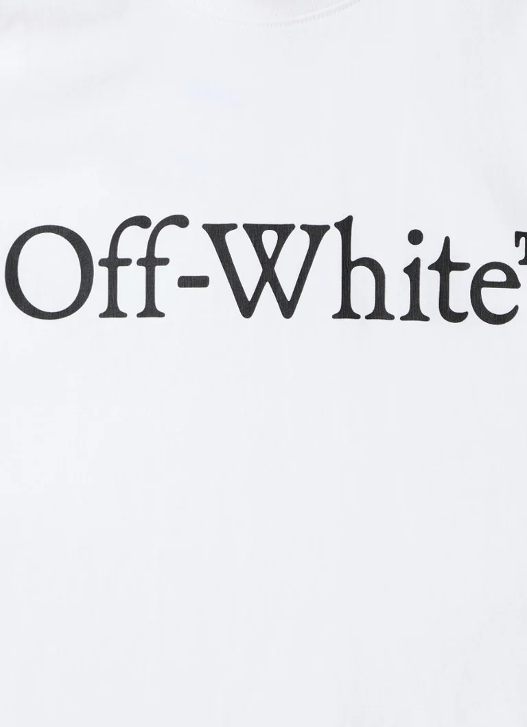 T-shirt Off-White Big Bookish Skate con logo stampato