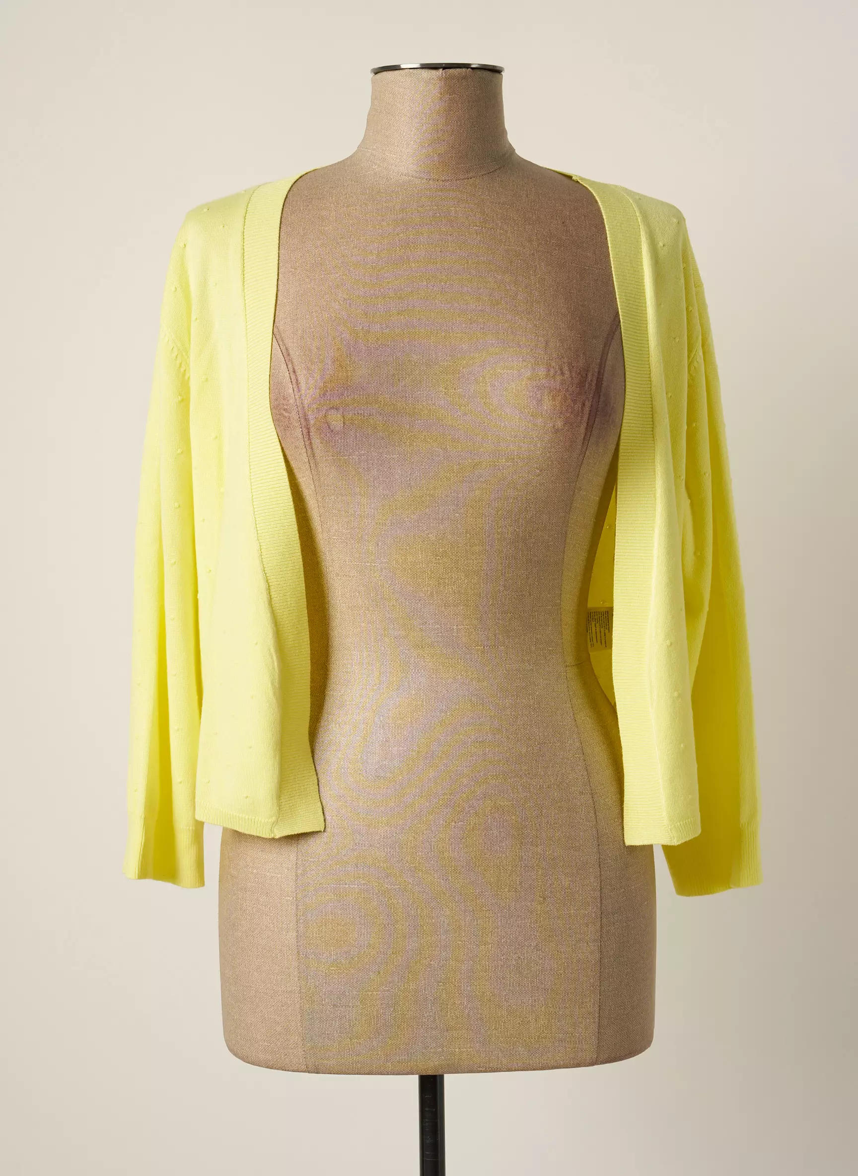 Felino Cardigans Femme couleur jaune