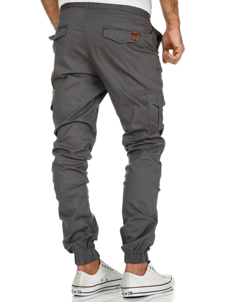 Amaci&Sons Cargo Jogger-Chino SAN ANTONIO in Dunkelgrau günstig kaufen