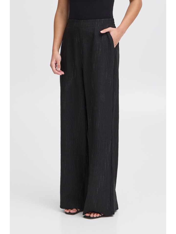 ICHI Relaxhose in Schwarz günstig kaufen
