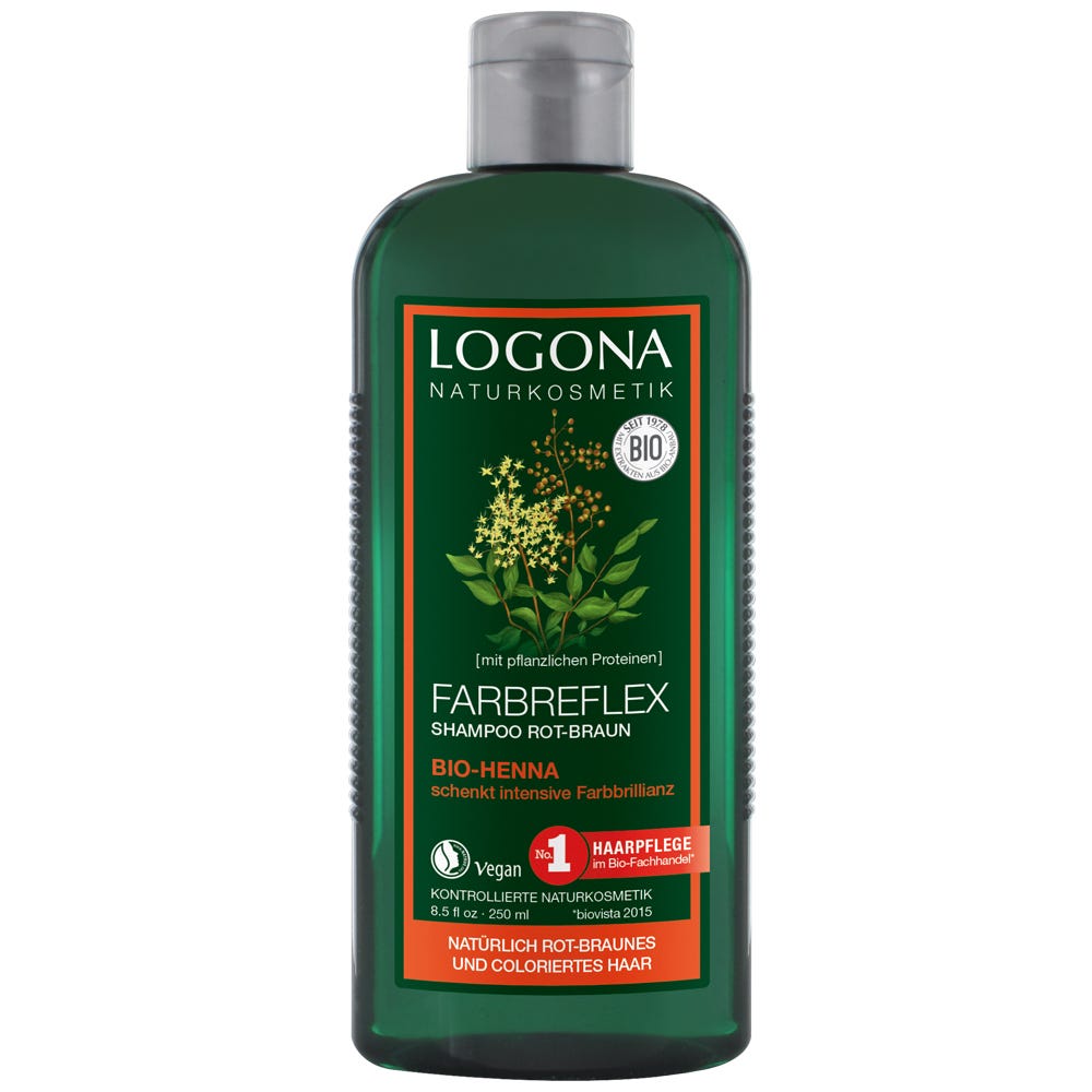 LOGONA Farbreflex Shampoo Rot-Braun Bio-Henna 250 ml