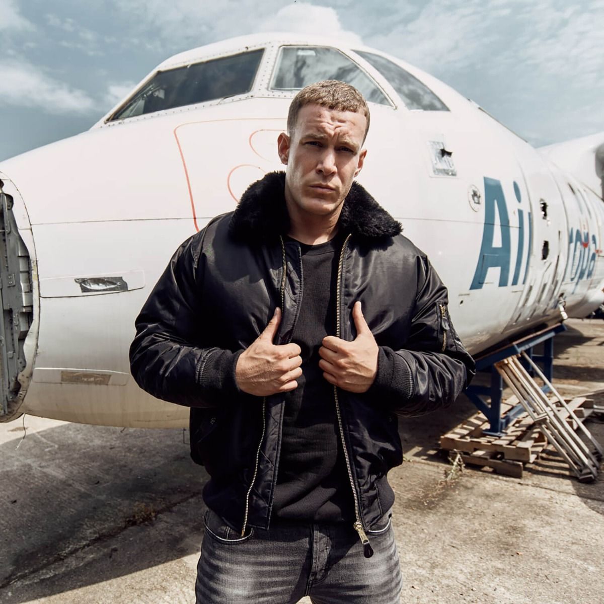 MA-2 Jacke mit Fellkragen
