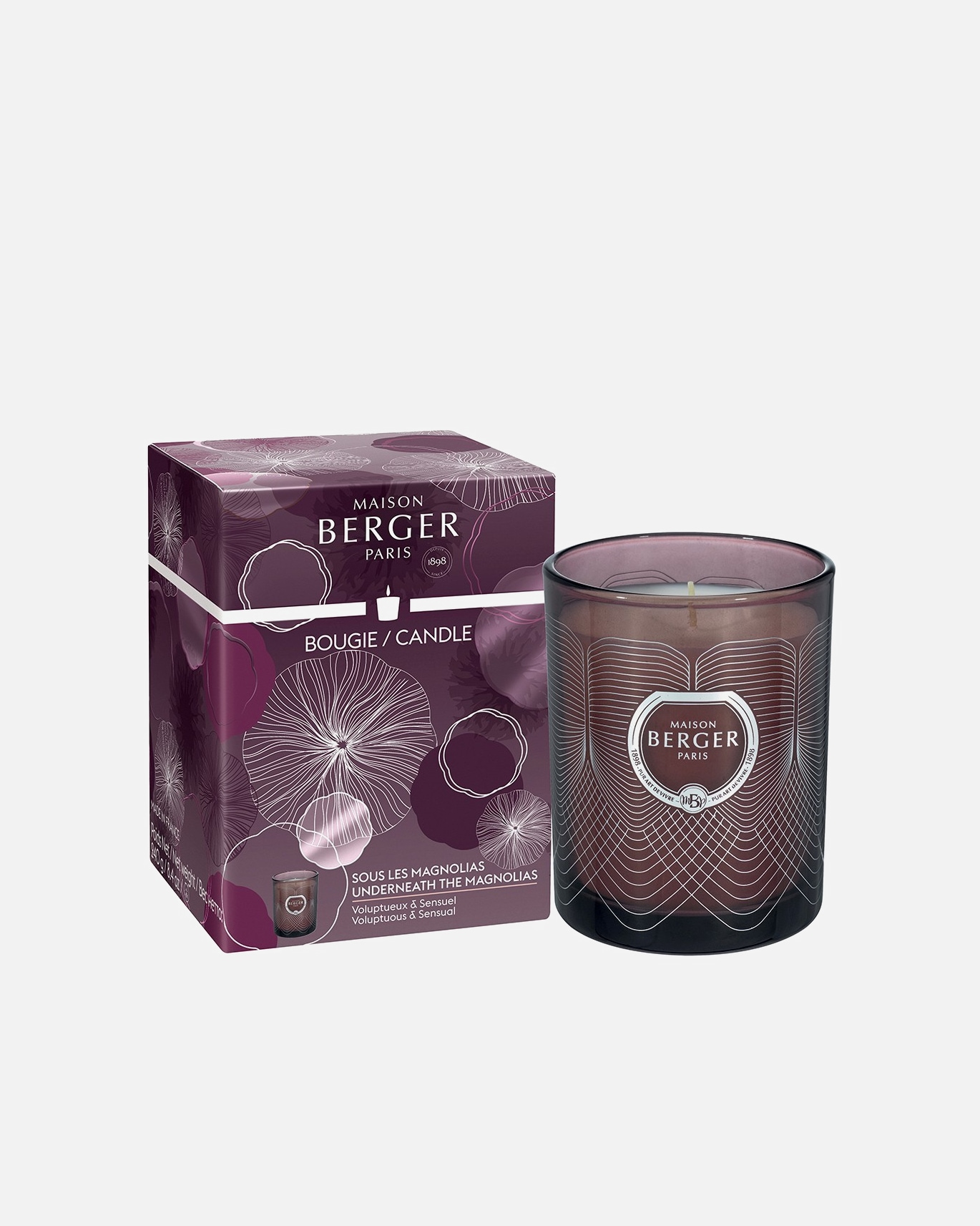 Lumânare Maison Berger Plum Molecule Sub Magnolii