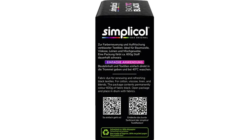 simplicol Back to Black 400 g