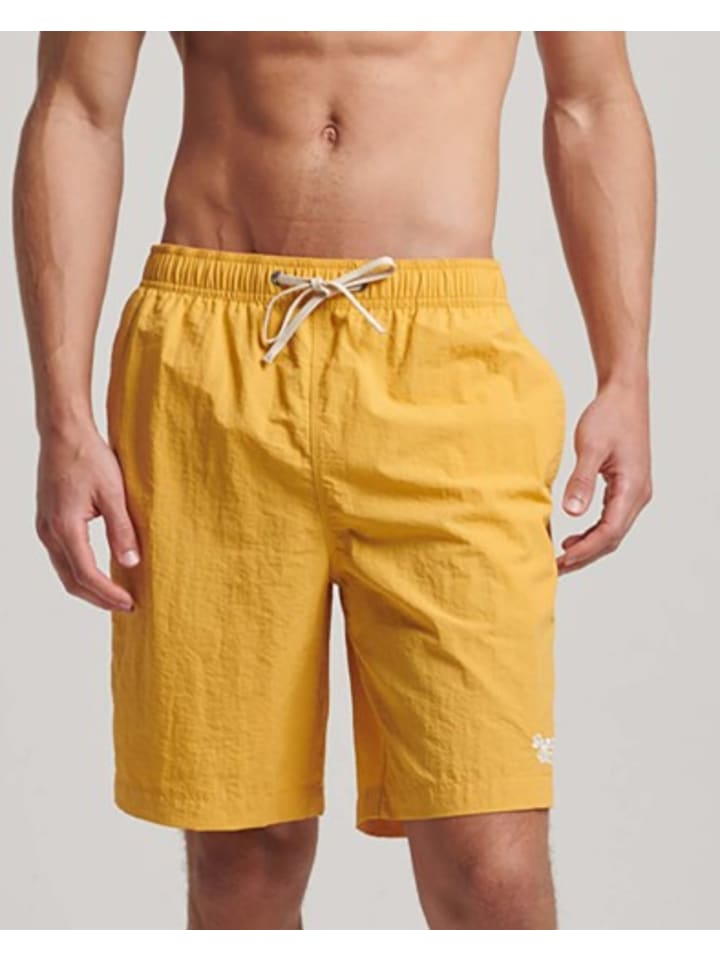 Superdry Badeshorts in Gelb günstig kaufen