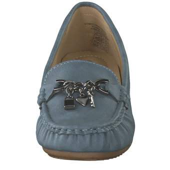 smiling for feet Mokassin in blau