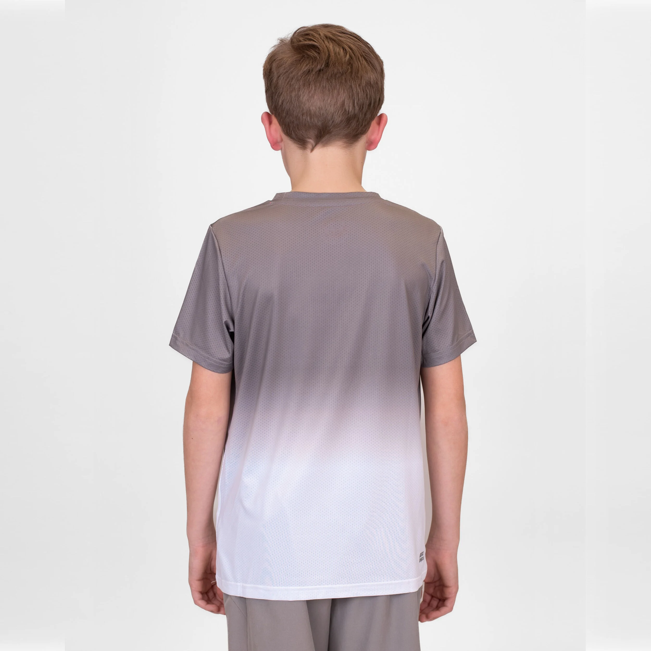 Crew Gradiant T-Shirt Jungen - Grau, Weiß
