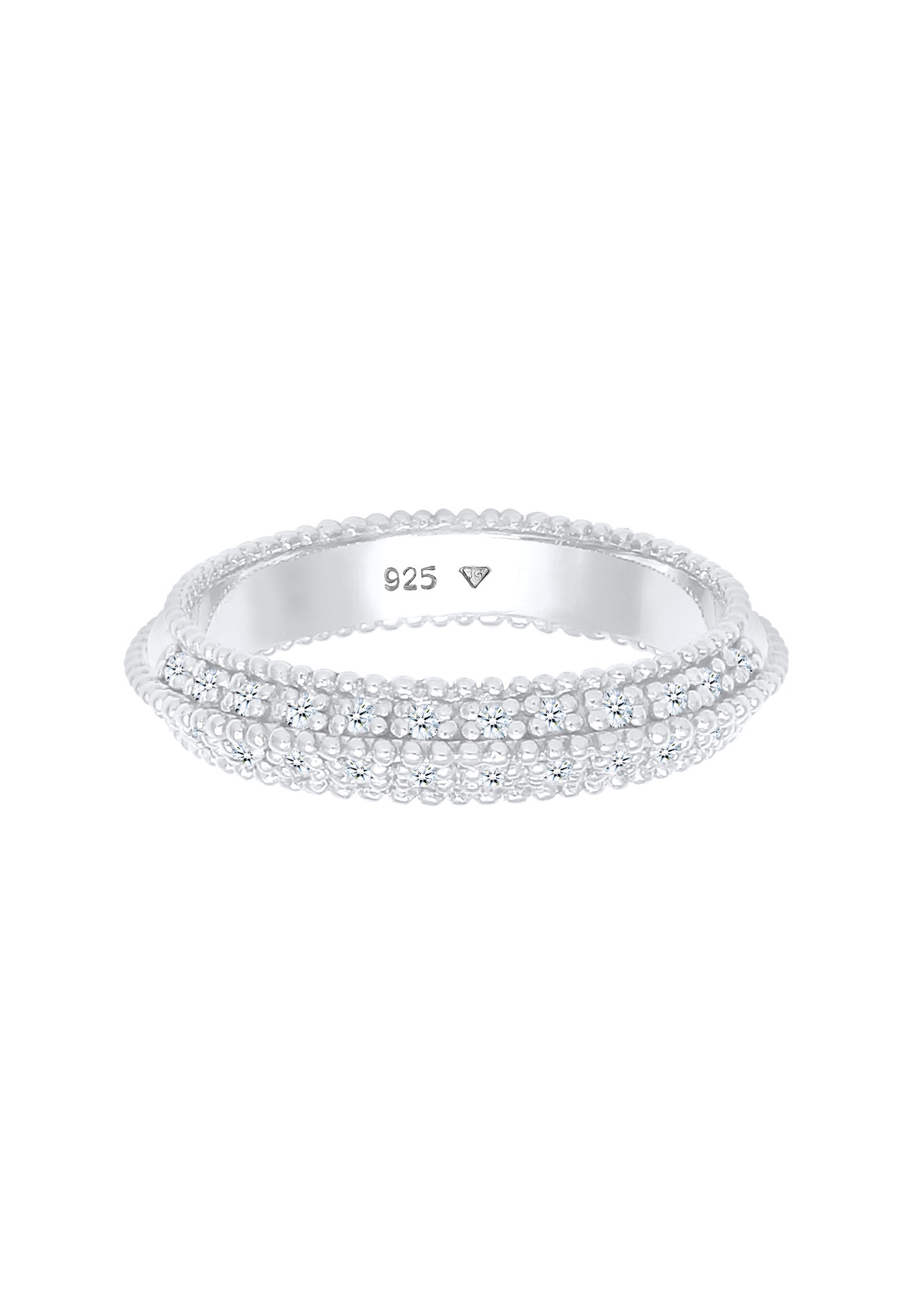 Pierścionek zaręczynowy Elli DIAMONDS dla kobiet (0,12 ct.) ze srebra próby 925