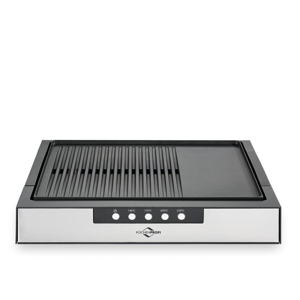 Tischgrill Style silberfarben/