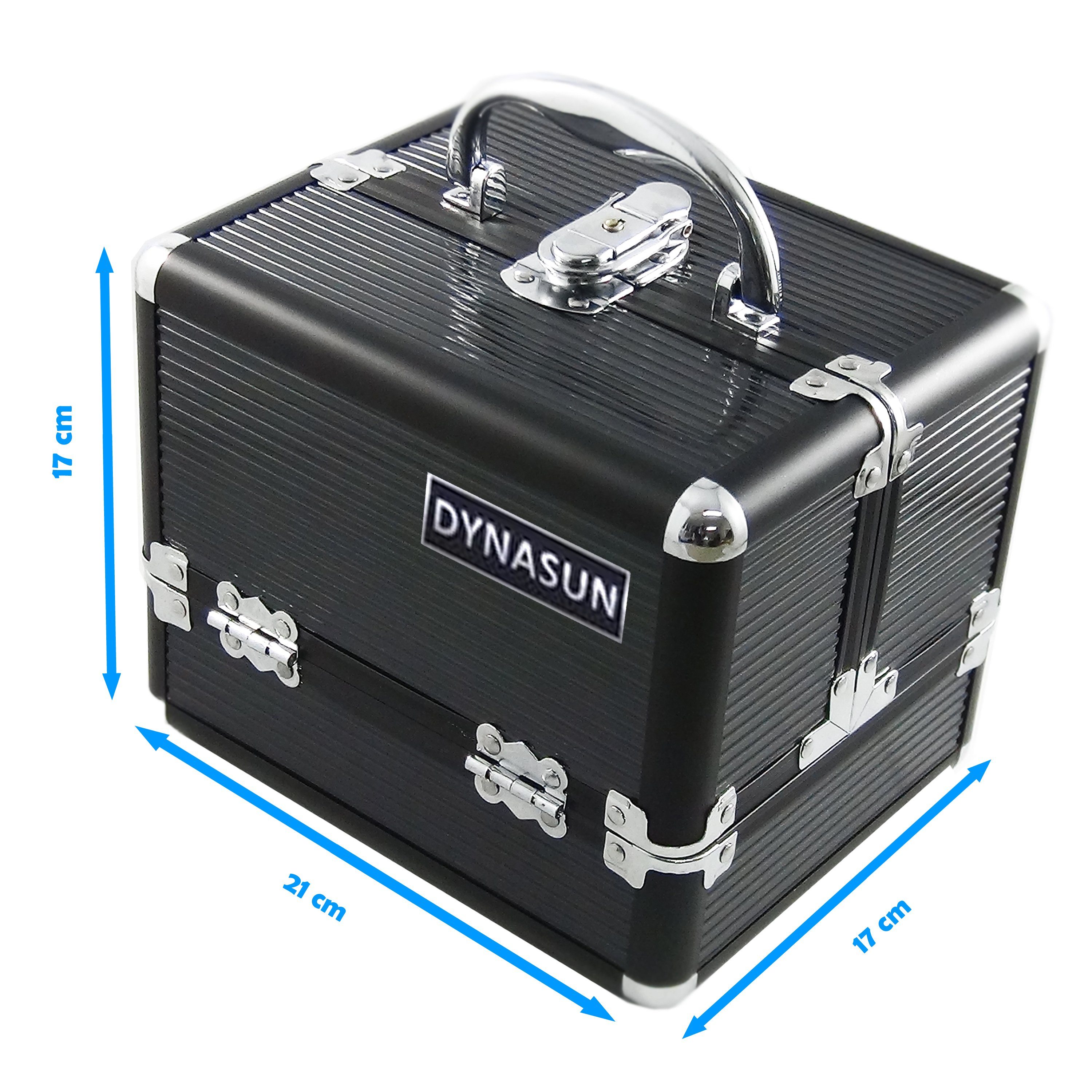 Dynasun Kosmetikkoffer BS35 BLACK, BS35 21x17x17cm Schwarz Professionelles Designer Beauty Case