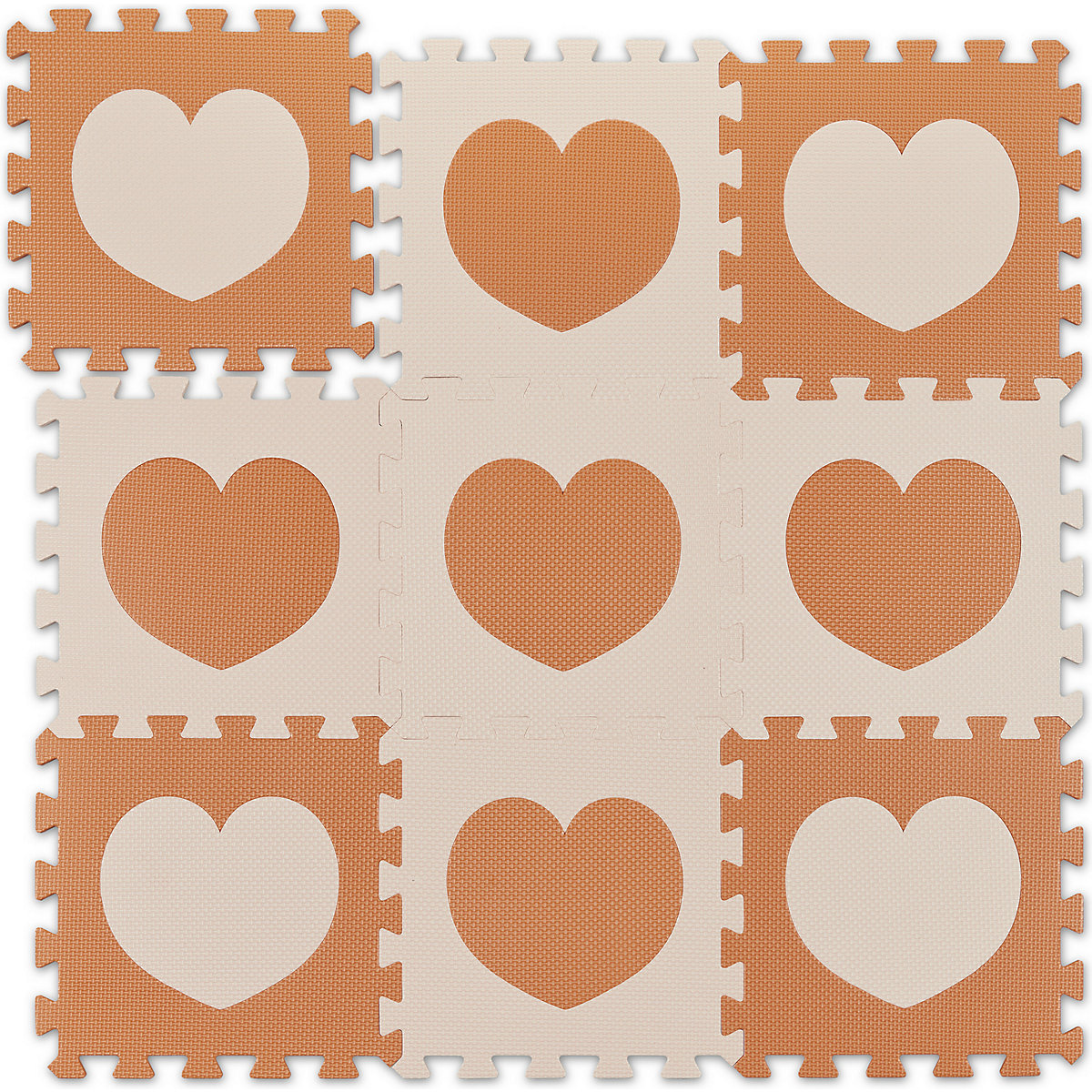 18-tlg. Puzzlematte Herz